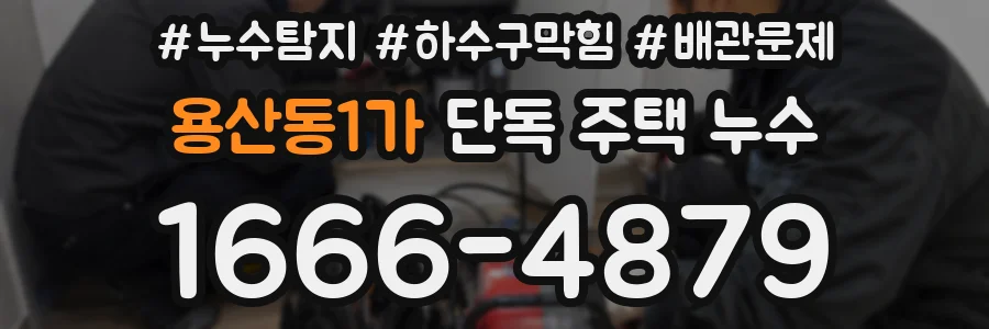 용산동1가 단독 주택 누수