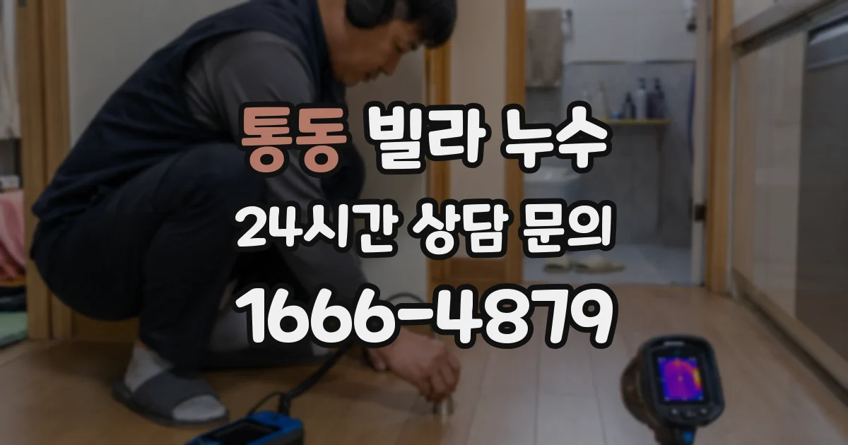 통동 빌라 누수