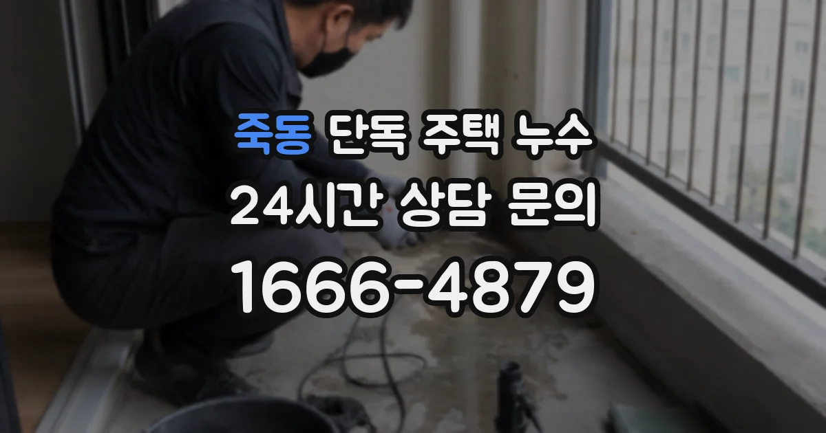 죽동 단독 주택 누수