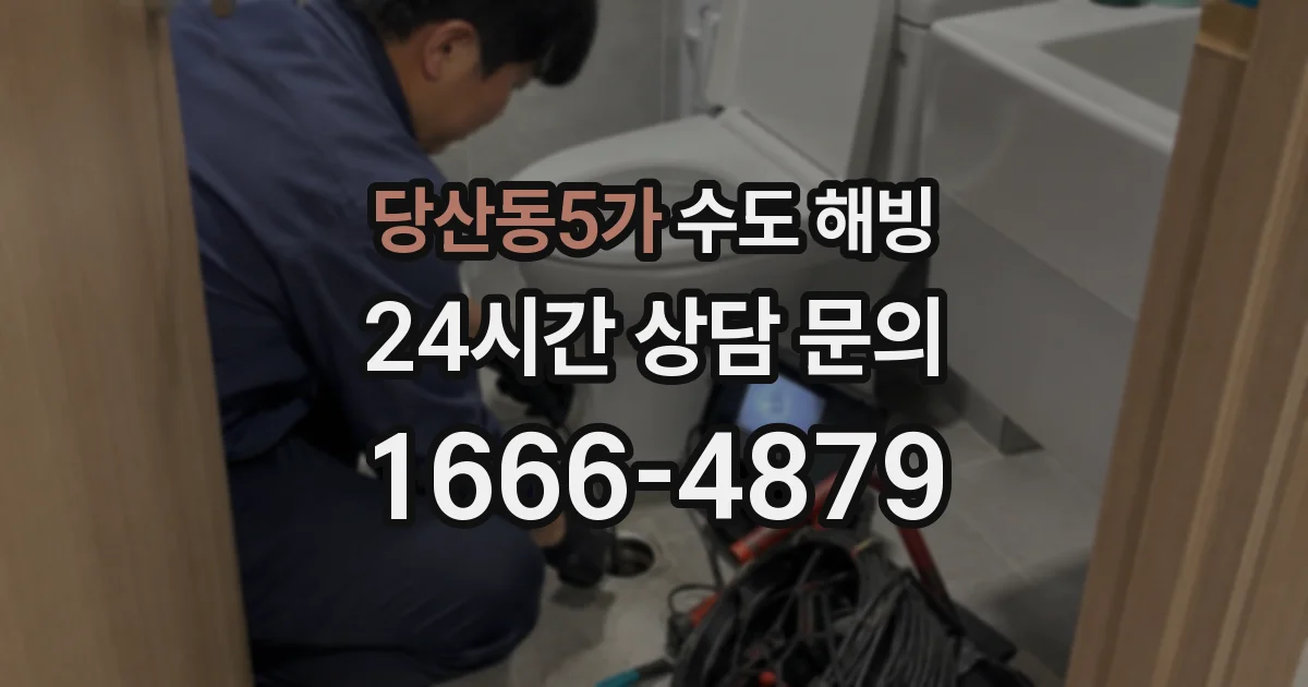 당산동5가 수도 해빙
