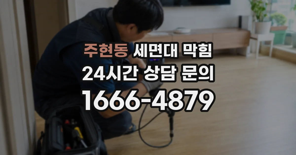 주현동 세면대 막힘