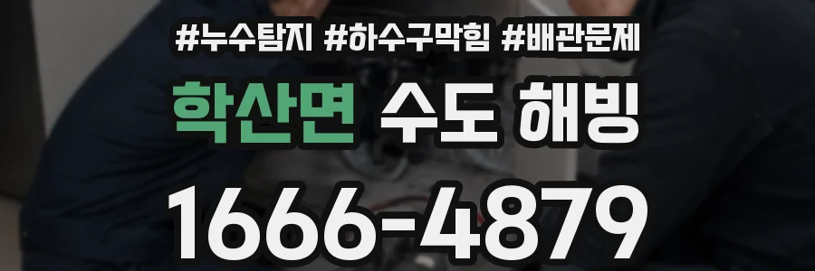 학산면 수도 해빙
