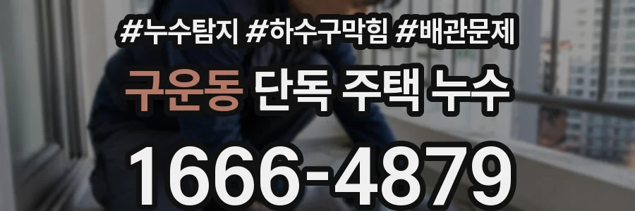 구운동 단독 주택 누수