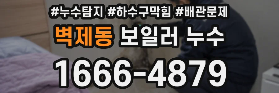 벽제동 보일러 누수
