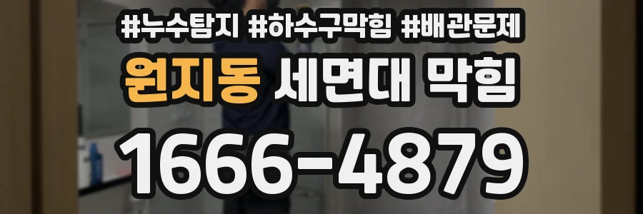 원지동 세면대 막힘