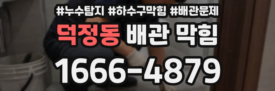 덕정동 배관 막힘
