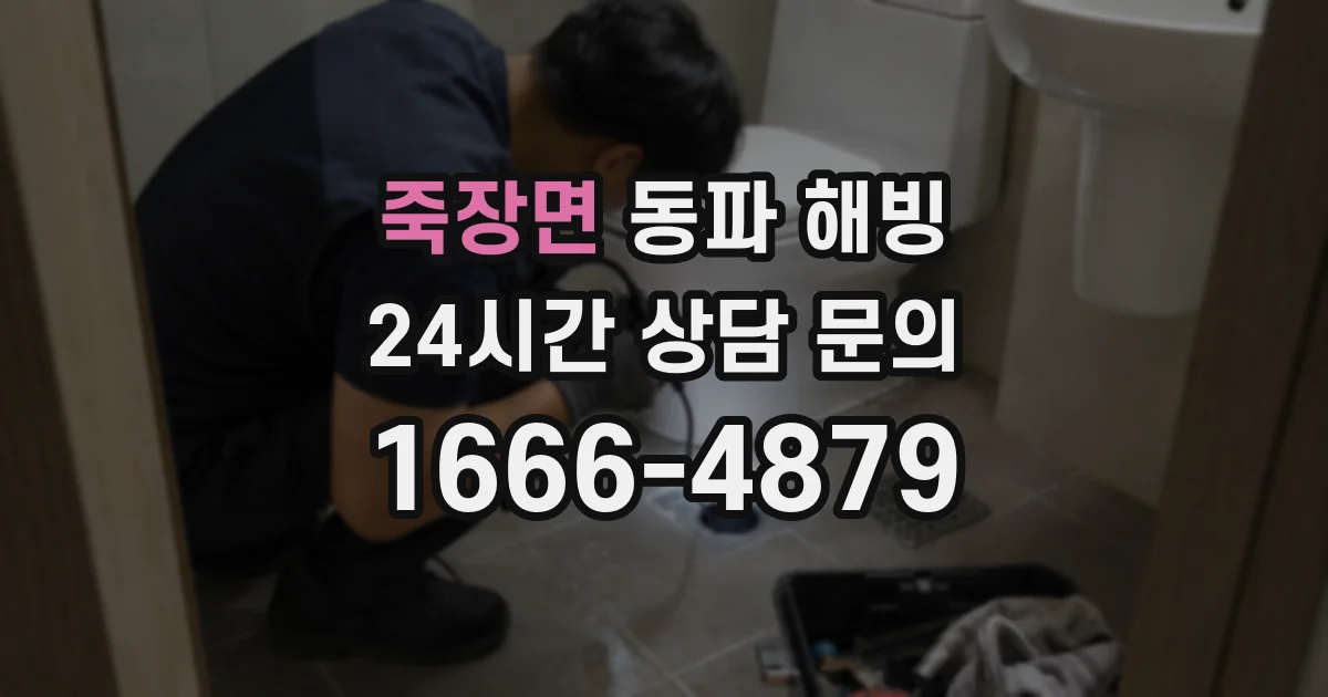 죽장면 동파 해빙