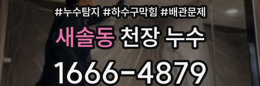 새솔동 천장 누수