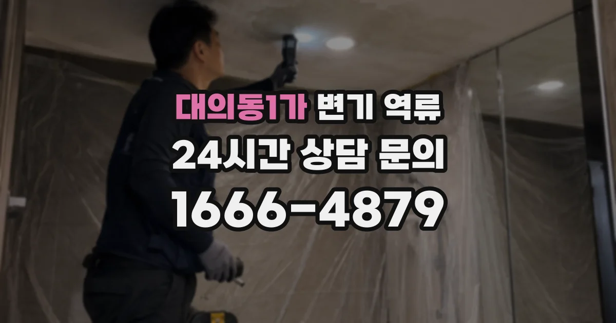 대의동1가 변기 역류