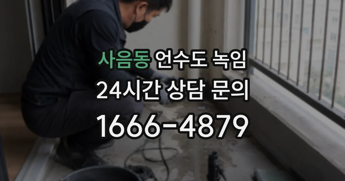 사음동 언수도 녹임