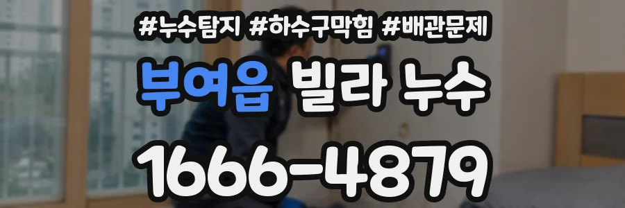 부여읍 빌라 누수