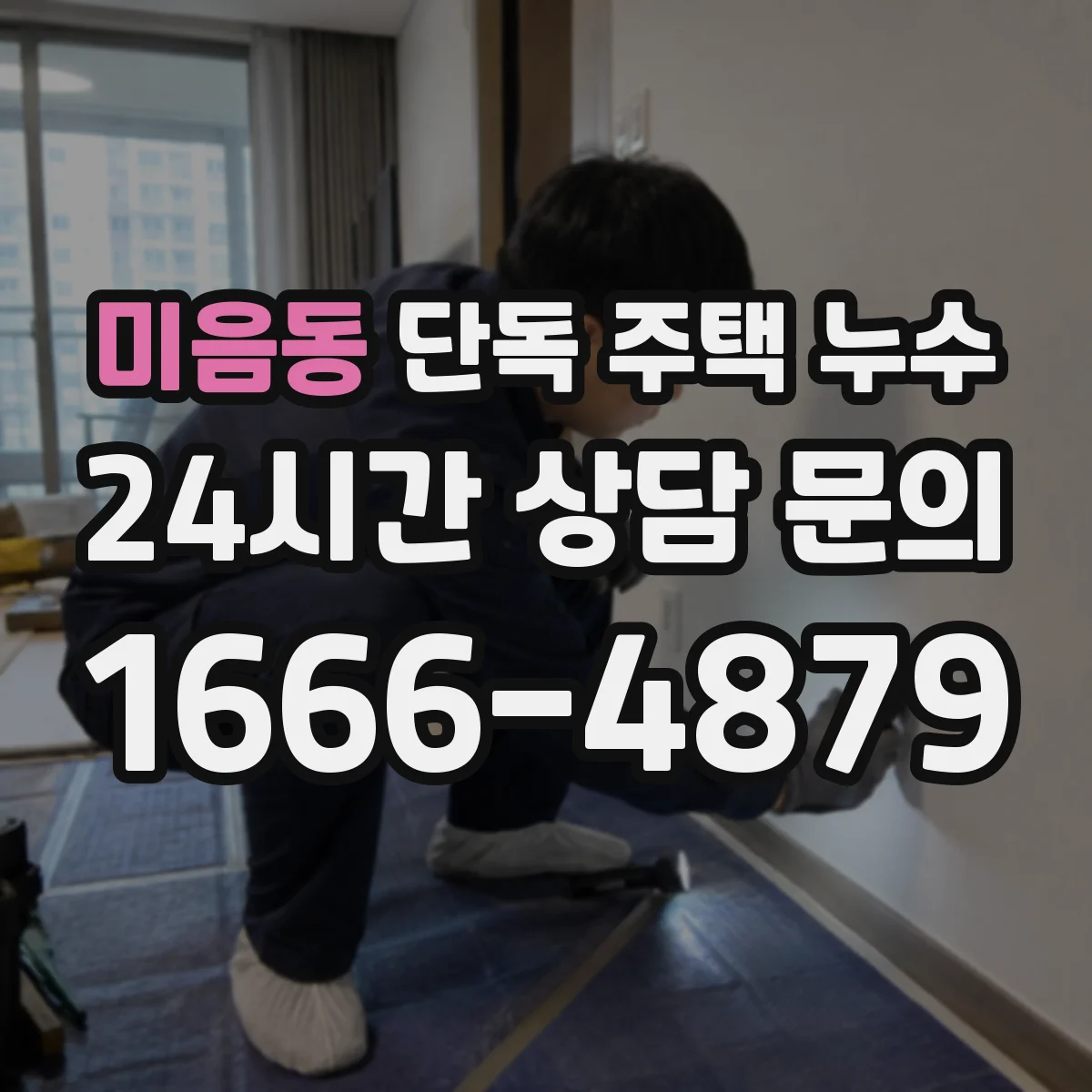 미음동 단독 주택 누수