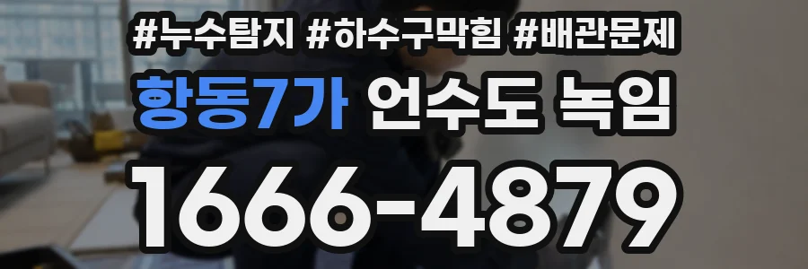 항동7가 언수도 녹임