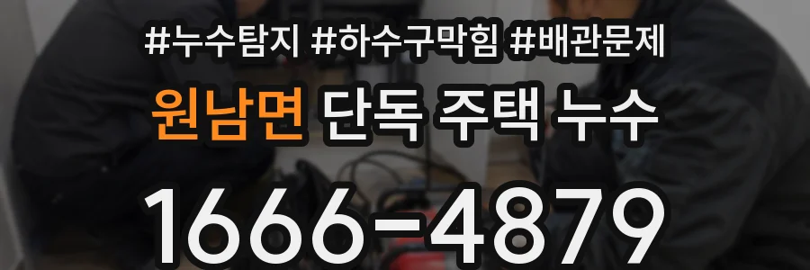 원남면 단독 주택 누수