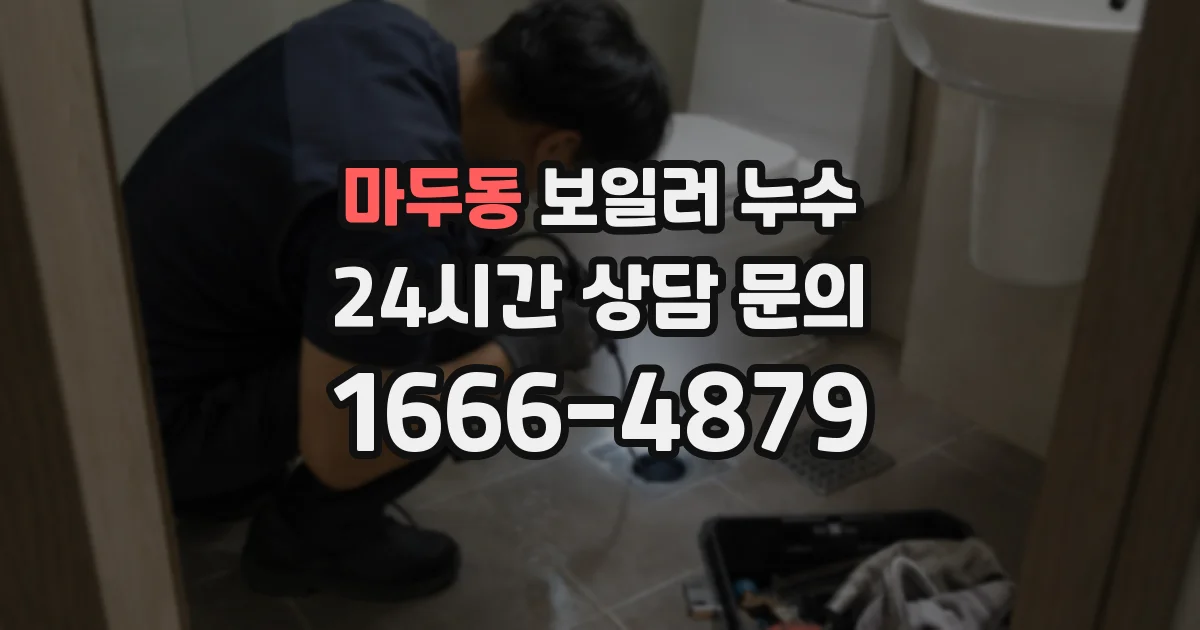 마두동 보일러 누수