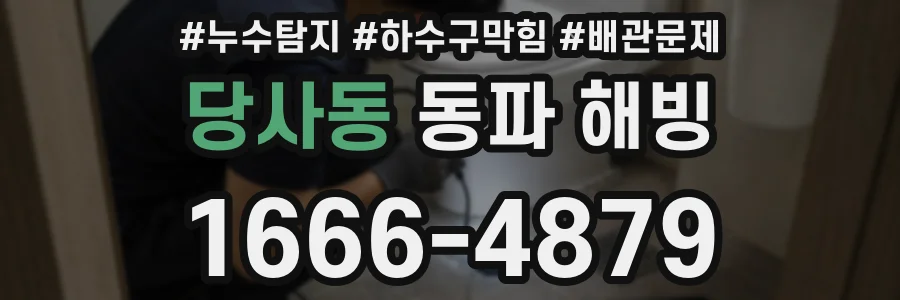당사동 동파 해빙
