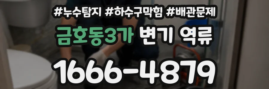 금호동3가 변기 역류