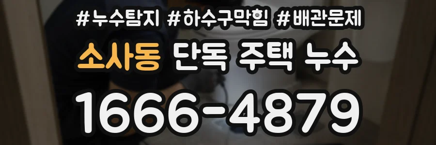 소사동 단독 주택 누수
