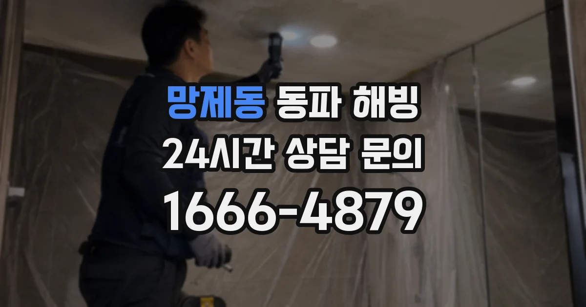 망제동 동파 해빙