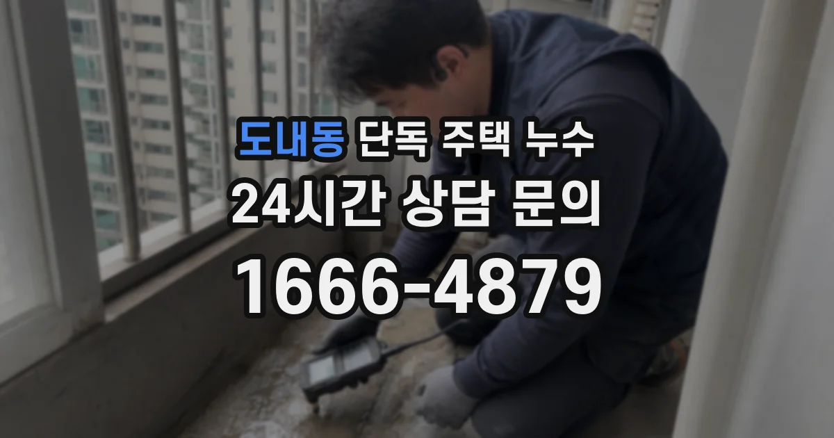 도내동 단독 주택 누수