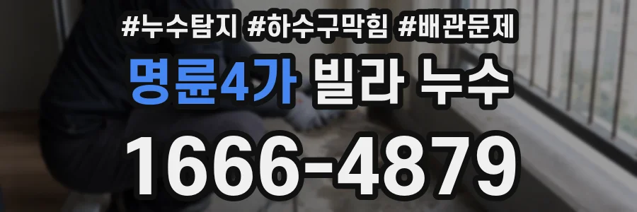 명륜4가 빌라 누수
