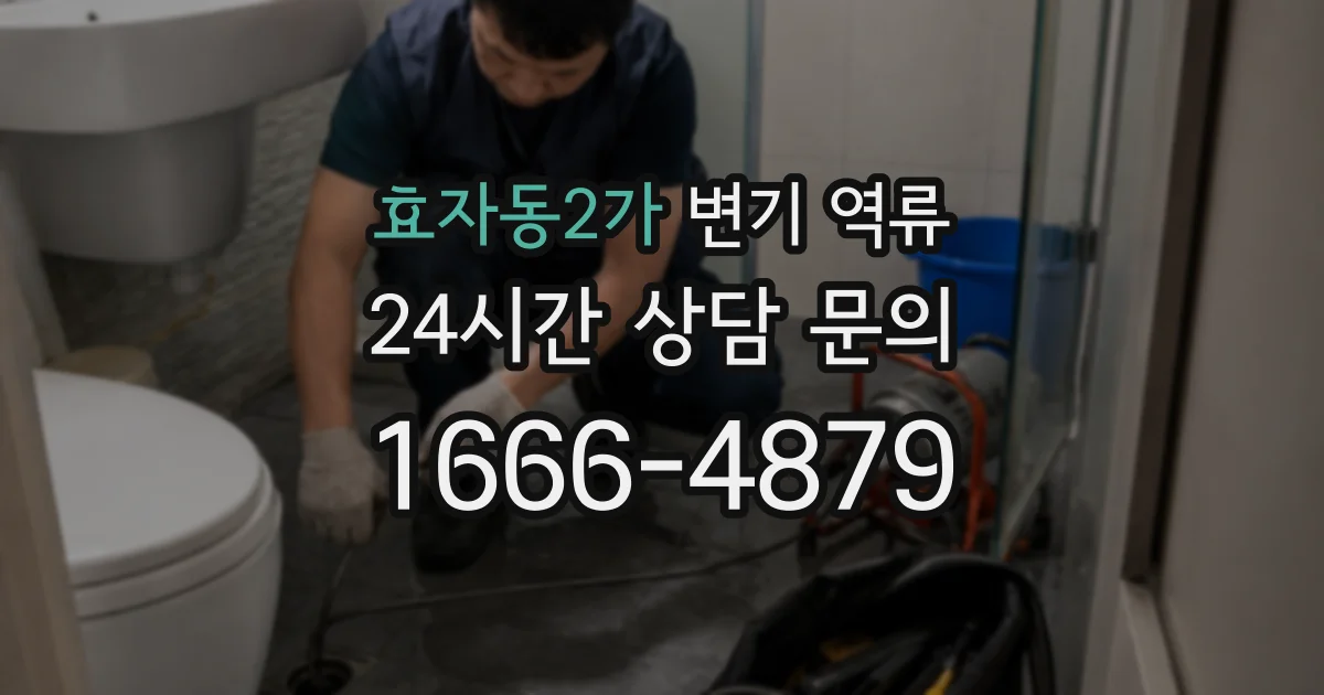 효자동2가 변기 역류
