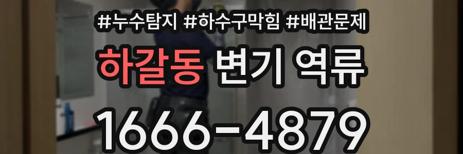 하갈동 변기 역류