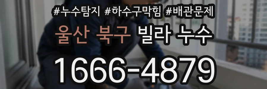울산 북구 빌라 누수