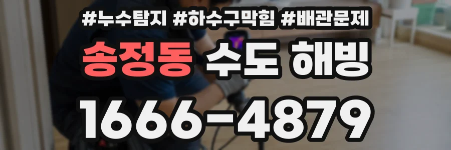 송정동 수도 해빙