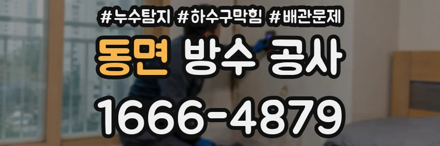 동면 방수 공사