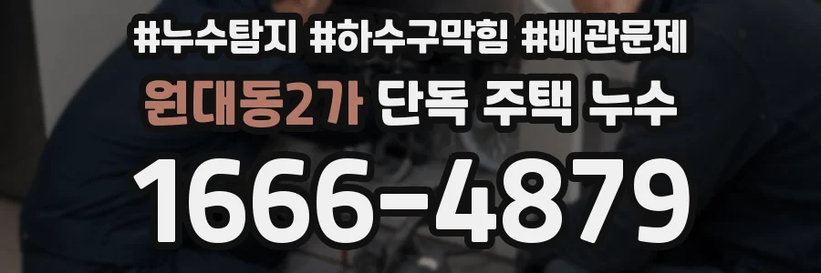 원대동2가 단독 주택 누수