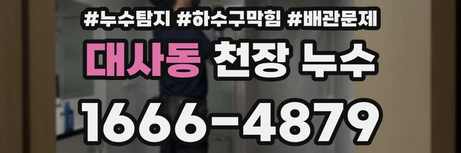 대사동 천장 누수
