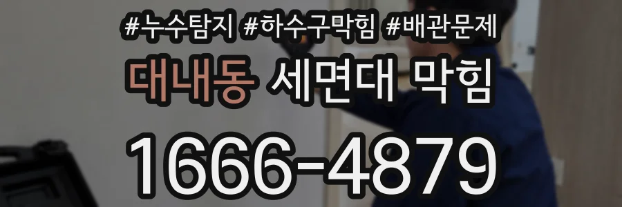 대내동 세면대 막힘