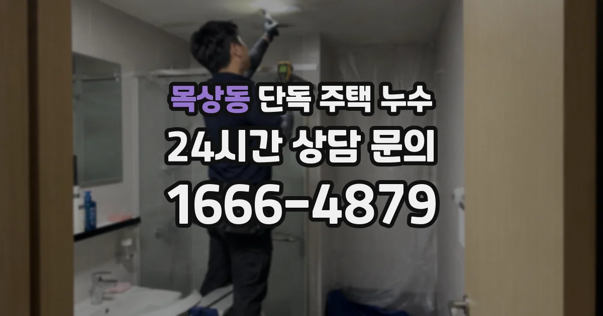 목상동 단독 주택 누수