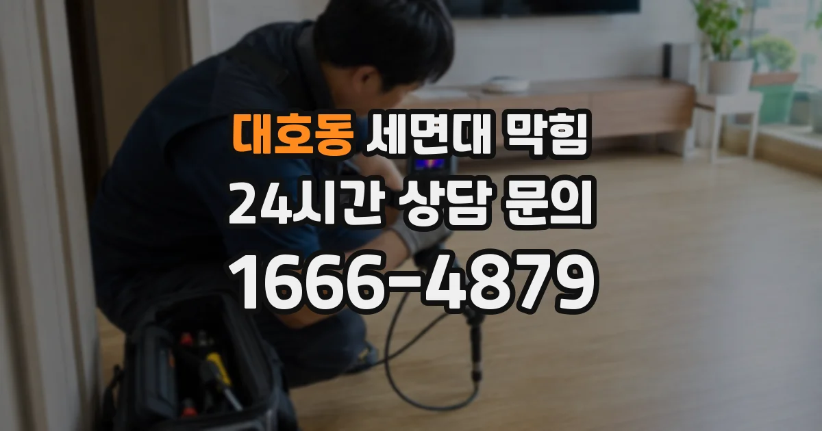 대호동 세면대 막힘