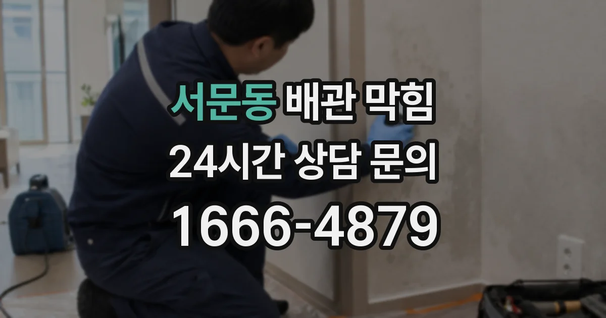 서문동 배관 막힘