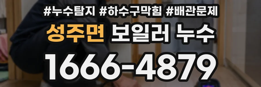 성주면 보일러 누수