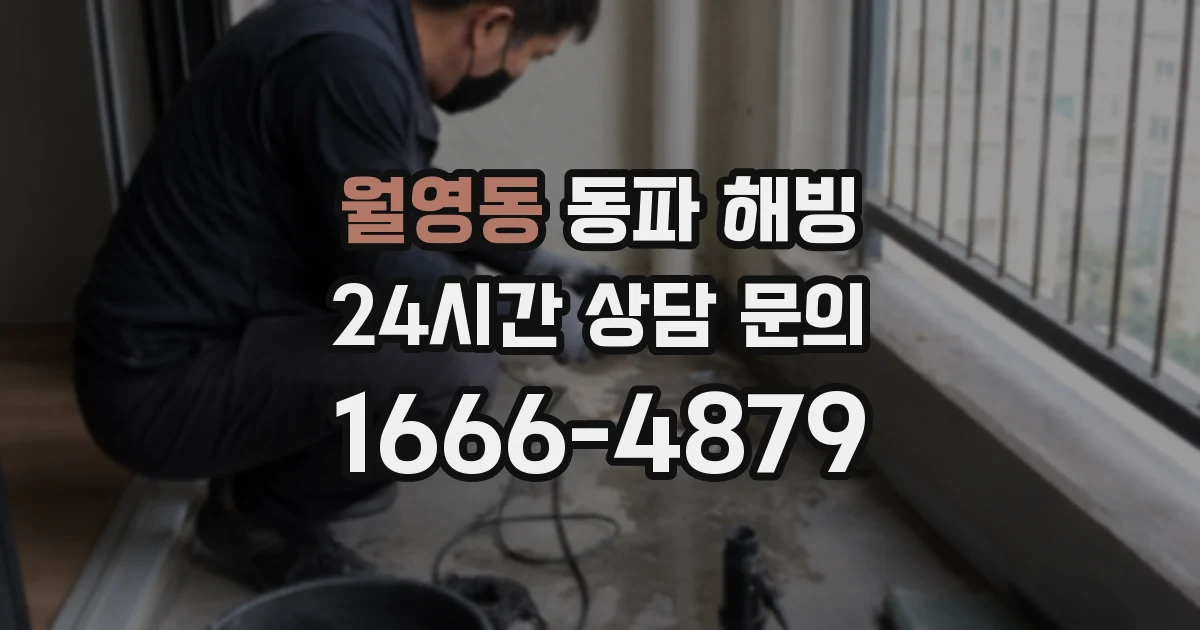 월영동 동파 해빙