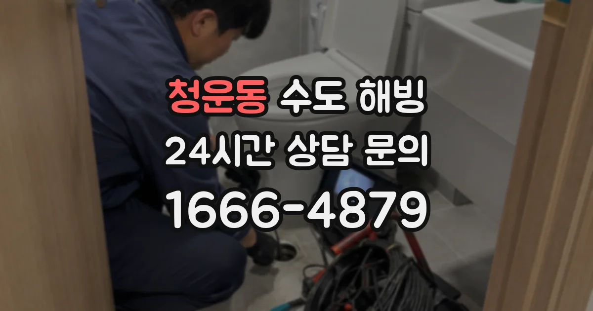 청운동 수도 해빙