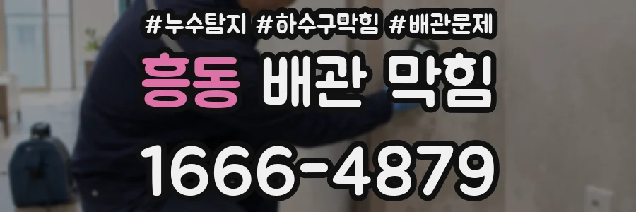 흥동 배관 막힘