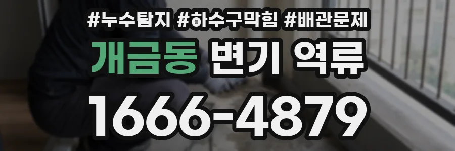 개금동 변기 역류