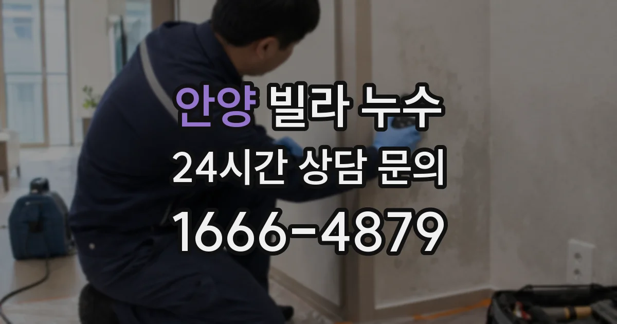 안양 빌라 누수