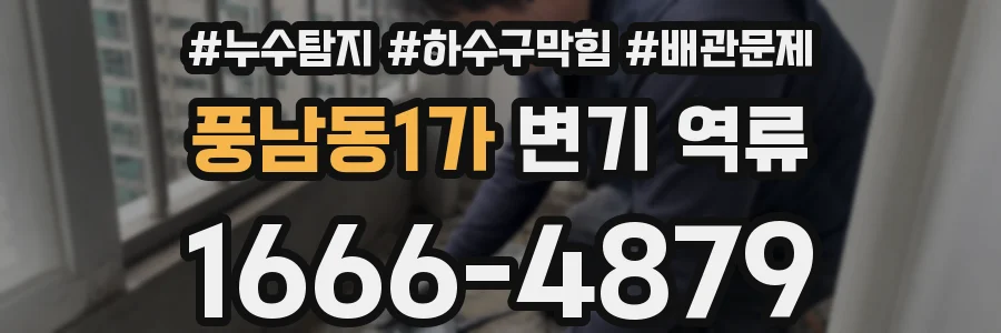 풍남동1가 변기 역류