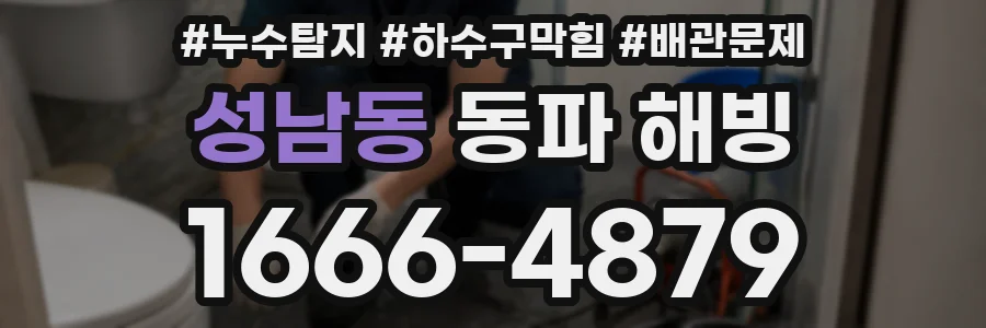 성남동 동파 해빙