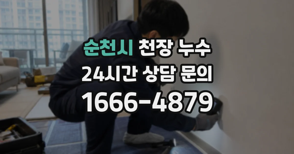 순천시 천장 누수
