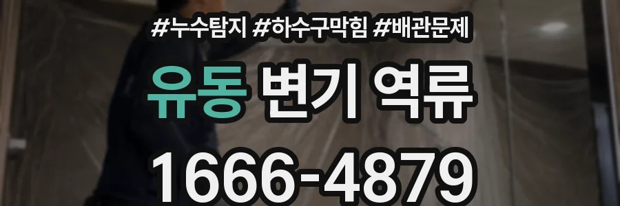 유동 변기 역류