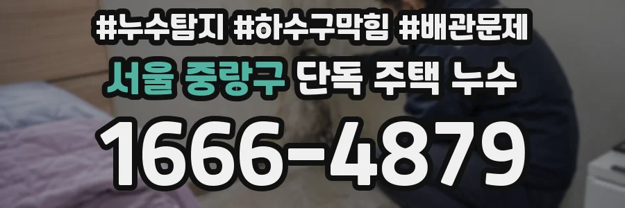 서울 중랑구 단독 주택 누수
