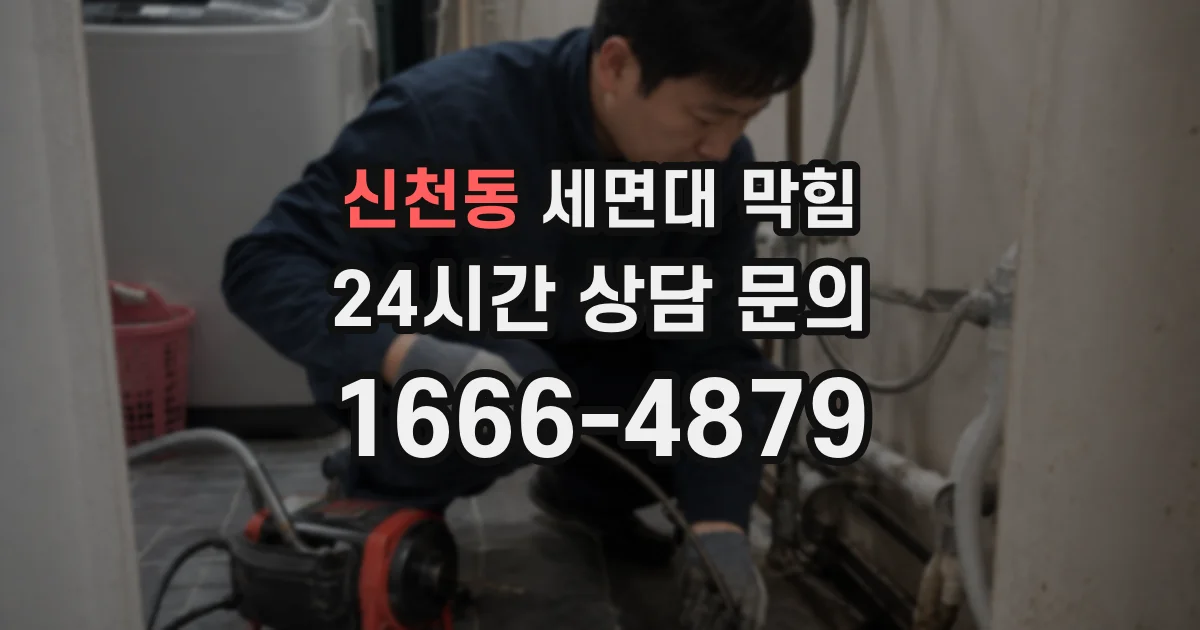 신천동 세면대 막힘