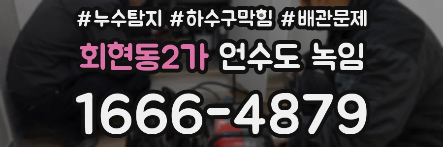 회현동2가 언수도 녹임