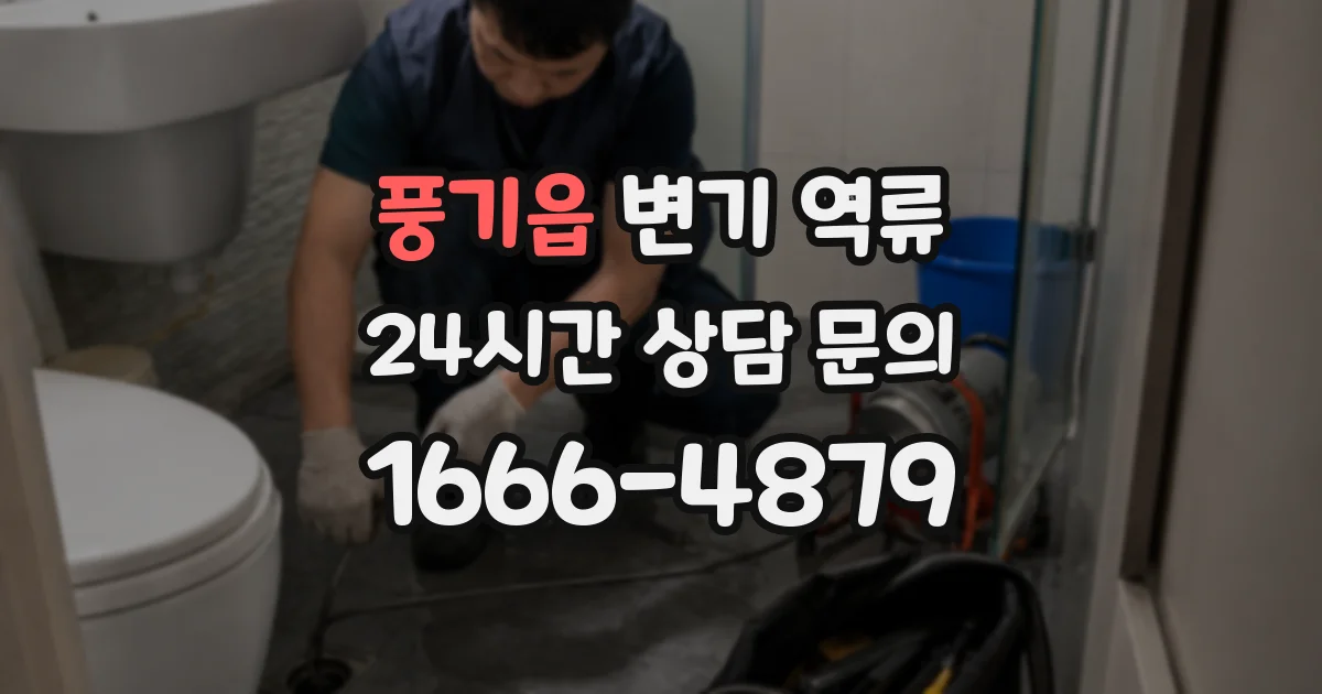 풍기읍 변기 역류
